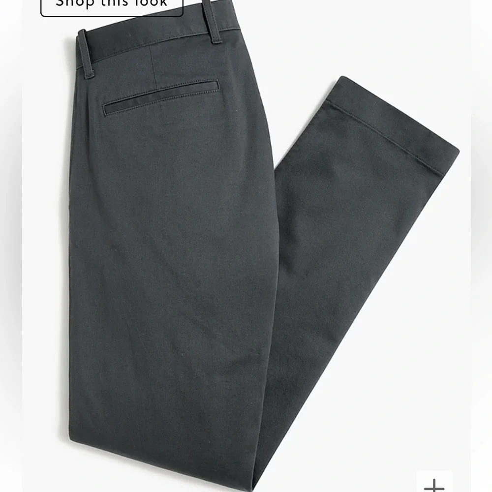 J crew Slim-fit flex chino pant tarnished metal grey